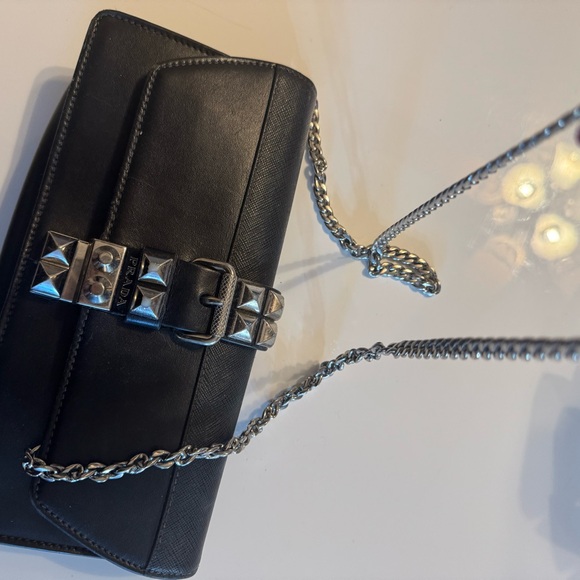 RARE- Prada Elektra Leather Clutch and Crossbody Bag - Picture 3 of 7